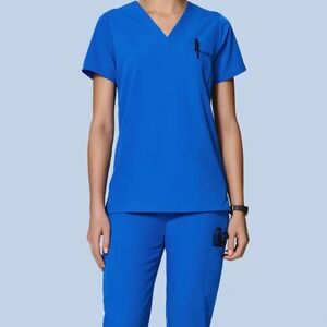 Mandala Scrub Set Royal Blue